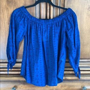 LUCKY BRAND Off the shoulder blouse